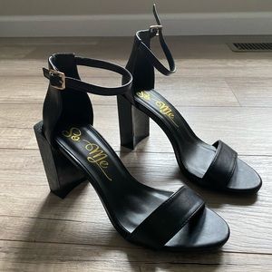 Fashion Nova Black Block Heel